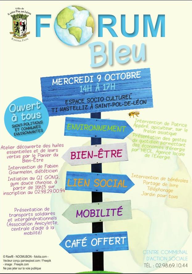Forum Bleu - Semaine bleue du CCAS de Saint-Pol-de-Léon