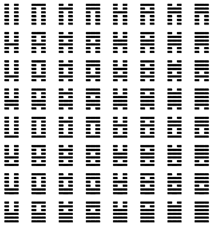 64 hexagrammes du Yi King