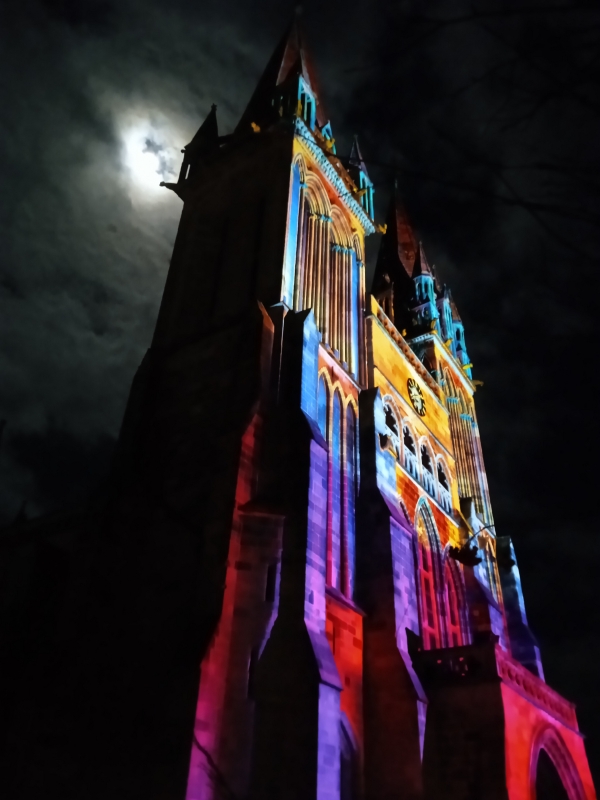 Illuminations Spectaculaires Cathedrale Saint-Pol-Aurelien St-Pol-de-Léon Noel 2022