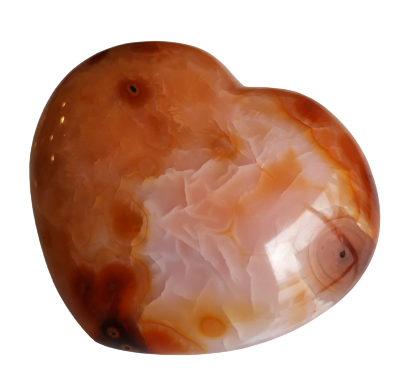 Coeur magnifique en Cornaline