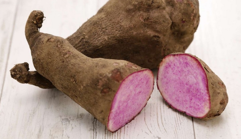 De la famille des ignames, l'ube est un tubercule violet d'origine asiatique, très populaire aux Philippines