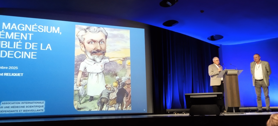 Conférence du Dr Reliquet sur le magnésium, traitement volontairement oublié contre des maladies comme le cancer, la diphtérie, la polio, le tétanos...