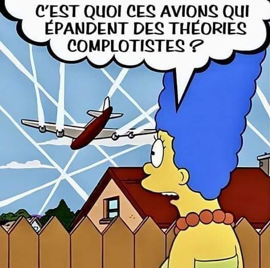 Chemtrails (traces chimiques) / géo-ingénierie : pollution du ciel (Crédit: inconnu mais génial)