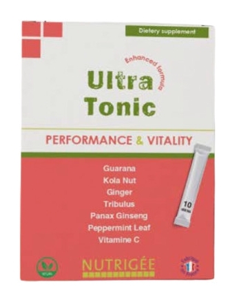 Ultra-Tonic-10-sticks-Nutrigee-Performance-Vitalite-tonic-tonus-Libido-fatigue-ginseng-vit-C-guarana-kola-tribulus-gingembre